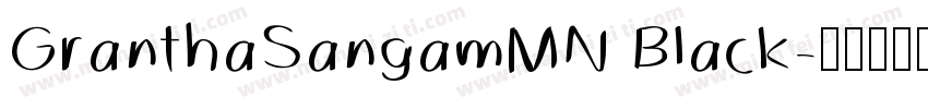 GranthaSangamMN Black字体转换